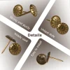 têtes de clous décoratives en fer, 200 pièces, punaises pour meubles, épingles de rembourrage, punaises pour décoration, fournitures de reliure de bureau