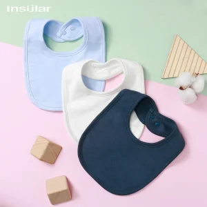 Insular-Écharpe en Coton Biologique pour Bébé, Bavoir Solide pour Nouveau-Né, Garçon, Fille, Tout-petit, Hiver