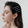 pinces à cheveux en métal strass brillant pour femmes, épingles à cheveux simples de couleur or argent, accessoires pour cheveux de filles, bijoux