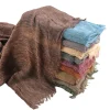 foulard en viscose rayonne de qualité supérieure, tissu crêpe, hijab froissé, châles de couleur unie, foulards respirants pour femmes, hijab en rayonne texturée