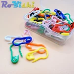 Épingles de sûreté en plastique colorées, marqueurs de tricot, Clips de points au Crochet pour bricolage, tricot, couture, accessoires pour vêtements artisanaux, 100 pièces/boîte