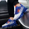 baskets à lame respirante pour hommes, chaussures de sport high street, chaussures de loisirs de marque, chaussures de marche à absorption des chocs, chaussures fabriquées