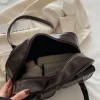 sac à main de bowling marron de grande capacité pour femmes, sac à bandoulière rétro style coréen ins automne hiver, nouveau sac tendance 2025