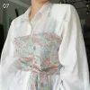 Ceinture Kimono japonaise Yukata Obi, grue, imprimé Floral, Haori, brocart Jacquard, chemise, robe Hanfu, accessoires de décoration