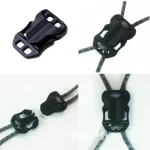 Sac tactique Super léger avec une boucle, facile à presser et à ouvrir, à travers la corde pour fabriquer une connexion ou une ceinture de liaison, 5 pièces/lot