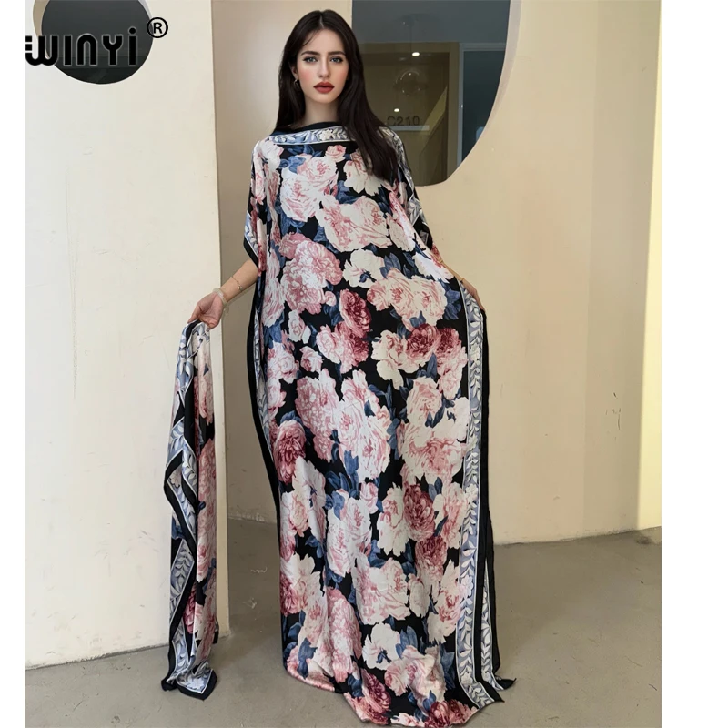 WINYI robe traditionnelle africaine musulmane pour femme abaya dubaï caftan de luxe robe de soirée élégante robe Maxi longueur couvertures de plage WINYI robe traditionnelle africaine musulmane pour femme abaya dubaï caftan de luxe robe de soirée élégante robe Maxi longueur couvertures de plage