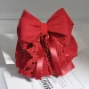 filet à cheveux professionnel avec bords à volants pour femmes, style coréen doux, pince de printemps, couvre chef, nœud papillon, snood, cadeau