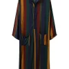 Chemises de nuit rayées à manches longues pour hommes, vêtements islamiques, robes Abaya douces, mode musulmane, zones arabes, saoudien, homme Chemises de nuit rayées à manches longues pour hommes, vêtements islamiques, robes Abaya douces, mode musulmane, zones arabes, saoudien, homme