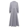 abaya – robe longue musulmane rétro, décontractée, taille ample, col rond, grande balançoire, en coton, couleur unie, patchwork, printemps