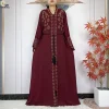 abaya robe de luxe en mousseline de soie pour femmes musulmanes, vêtements islamiques, cardigan ouvert avec fermeture éclair, nouvelle collection