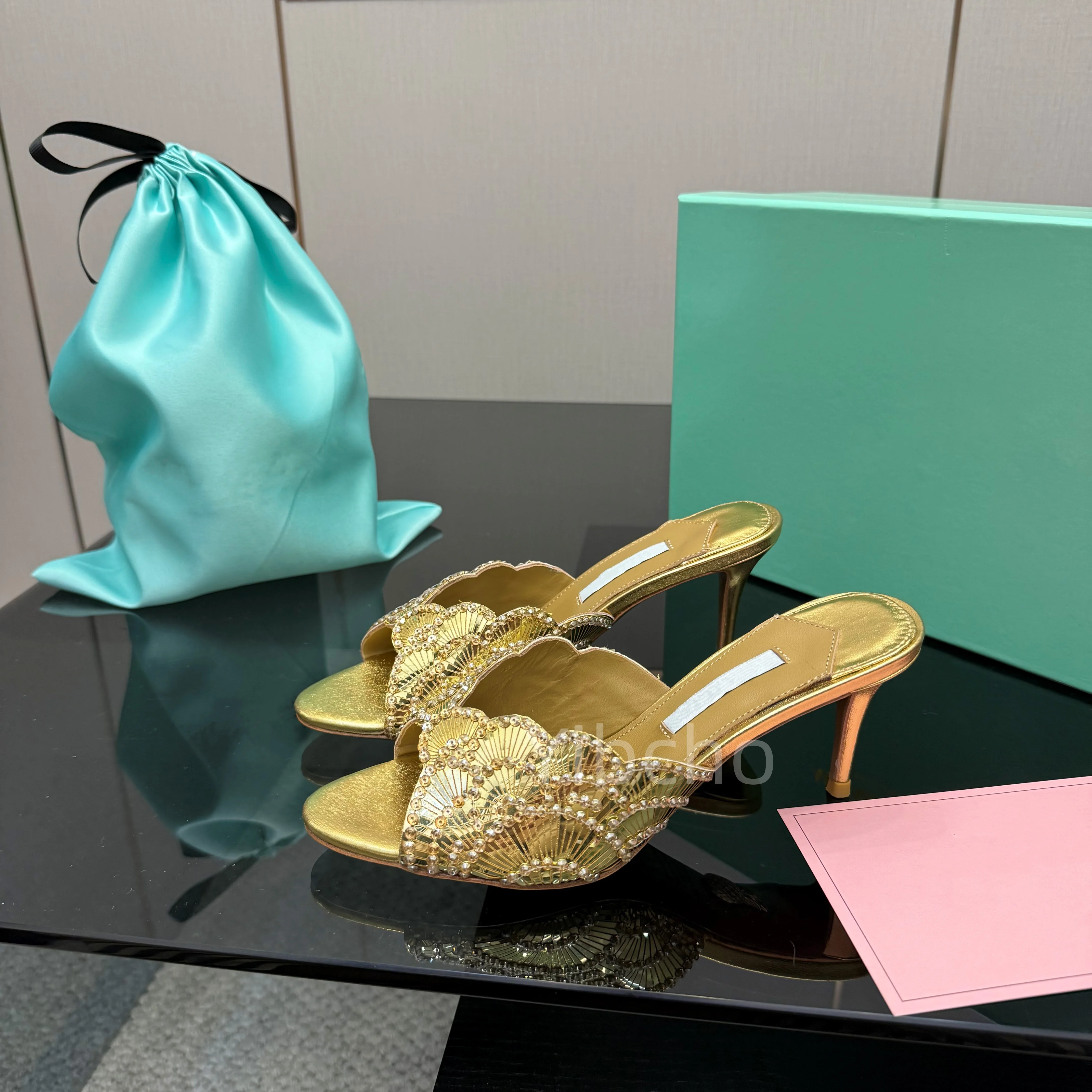 Sandales à bouche de poisson pour femmes, nouveau Style tendance, élégantes, Sexy, paillettes scintillantes, talons fins, chaussures de fête
