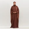 Robe de prière une pièce pour femmes, abayas musulmanes, hijab à capuche, manches smocks, jilbabs, caftans islamiques, dubaï, saoudien, modestie turque
