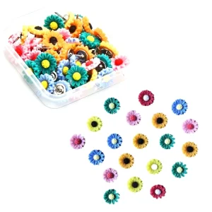 H3CA 20 / 30pcs Flower Puss Pins pour planche liège Decorative Thumb Tacks Drawing épingles