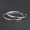 les boucles d'oreilles à grande bague de luxe en argent sterling 925 exquises sont des cadeaux de bijoux de créateurs originaux pour les fêtes de charme des femmes et w