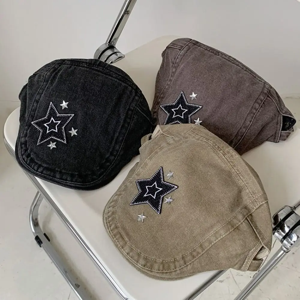 Chapeaux Y2k décontractés et réglables, Chic, étoile, Vintage, Harajuku, coréen INS, bérets de peintre, casquettes pour filles