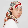 foulard en soie femmes cirque troup imprimer foulards carrés tête echarpes foulards en soie femme enveloppes plage châle bandana dame hijabs 90cm