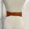 ceinture boho en faux cuir pour femmes, avec nœud papillon, style obi, ceinture cintrée, noire, marron, large, corset