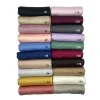 Écharpe hijab en satin froissé pour femme, bandana de luxe, bande de sauna, hijabs, châles unis, Écharpe arabe, nouvelle collection