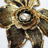 paillettes strass fleur patch couture broderie tissu floral dentelle garniture maille applique pour robe de mariée robe vêtements décor bricolage