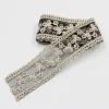 ruban coloré blanc beige noir pour mariage, cadeau de fête, fleur, robe à coudre ouvertement, tissu en dentelle, accessoires de bricolage, 2 mètres