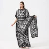 robe maxi d'été bohème pour femmes, imprimé léopard, en soie, surdimensionnée, vêtements pour femmes africaines, dubaï dashiki abaya