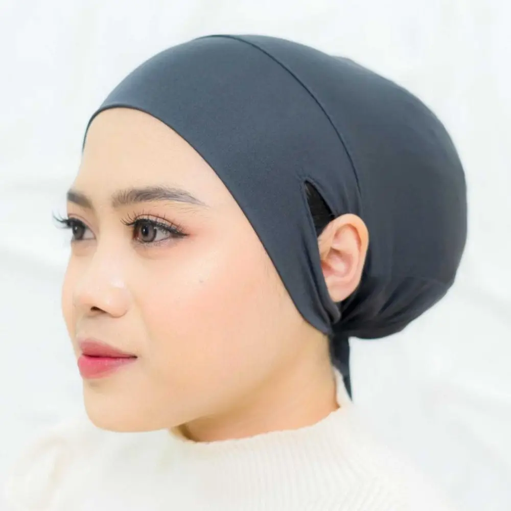 foulard de tête sous capuchon avec trou d'oreille cravate élastique hijab bandana femmes hijab femmes hijabs couverture complète islamique sous écharpe femmes
