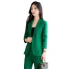 costume marron pour femme, blazer et pantalon slim, haut de gamme, tenue de travail, nouvelle collection automne 2024