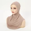 turban élastique en jersey de coton pour femme, bonnet hijab, bandeau de sauna islamique, bonnet intérieur uni musulman, prêt à porter, 28x38cm, le plus récent