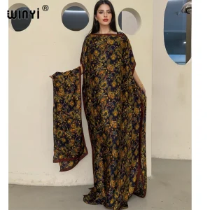 WINYI robe traditionnelle africaine musulmane pour femme abaya dubaï caftan de luxe robe de soirée élégante robe Maxi longueur couvertures de plage
