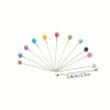 Épingles droites nacrées multicolores, 100/2000 pièces, pour la couture, l'artisanat de bricolage, aiguille de positionnement et de fixation, accessoires de design de mode