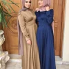 abayas musulmanes pour femmes, caftan violet vert, robes marocaines, vêtements du moyen orient, manches longues, vêtements solides