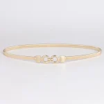 Ceintures élastiques en métal doré à huit caractères pour filles et dames, étroites et élégantes, décoration de taille pour robe