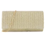 Pochette : sac de dîner pour femme, sac de soirée plissé éblouissant et scintillant, sac à bandoulière à fond rond