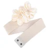 ceintures élastiques élégantes à grand nœud pour femmes, large ceinture latérale, robe en jean, pantalon, décoration simple, cadeau, nouvelle collection