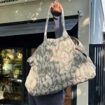 Un sac à main de Fitness minimaliste, sac de grande capacité pour le sport, sac en toile unisexe, sac à bandoulière, sacs de courses réutilisables