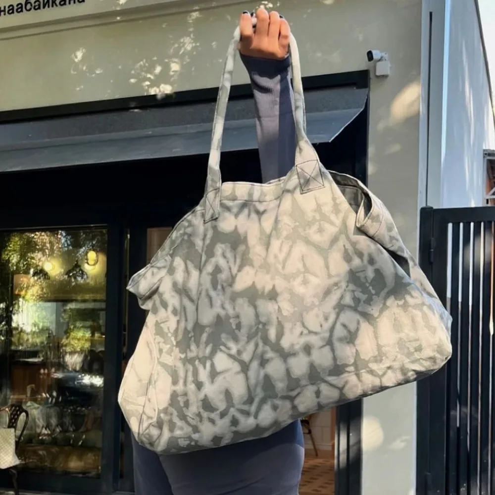 Un sac à main de Fitness minimaliste, sac de grande capacité pour le sport, sac en toile unisexe, sac à bandoulière, sacs de courses réutilisables