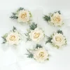 Épingles de corsage boutonnière injtrash, fleurs de poignet artificielles, accessoires de bracelet de mariage, demoiselles d'honneur