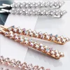 pinces à cheveux en métal strass brillant pour femmes, épingles à cheveux simples de couleur noir argent, bijoux pour filles, accessoires pour cheveux