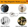crochets magnétiques crochets en néodyme robustes avec mousqueton pivotant pour réfrigérateur 1 pièces matériaux magnétiques