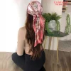luxury2024square foulard en soie pour femmes 90*90hijab bandes de cheveux foulard femme satin châle ruban bandeau enveloppes de mode