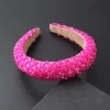 nouveau brillant plein strass bandeau mode femme bandeau élastique rembourré bandeau brillant bandeau femmes chapeaux 884