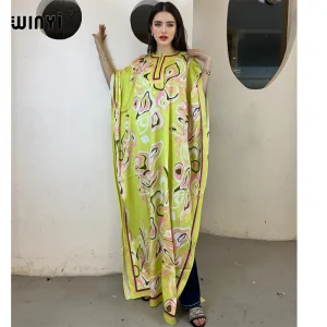 WINYI haute qualité robes musulmanes pour femme robe maxi imprimé fleuri caftan abaya dubaï luxe été bohème robe de soirée WINYI haute qualité robes musulmanes pour femme robe maxi imprimé fleuri caftan abaya dubaï luxe été bohème robe de soirée