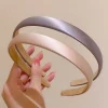 1.5cm de large solide rétro premium satin bandeaux bandeaux pour femmes filles vintage lunette pour fête cadeau bandes de cheveux accessoires