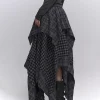 reddachic acubi mode plaid jupe asymétrique alt goth taille élastique point bord brut longue jupe fluide grande taille femmes bas