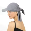casquette hijabs instantanée de couleur unie pour femmes, bonnet en voile, chapeaux de soleil musulmans, écharpe enveloppante, casquettes de baseball, bandana, bonnet turban