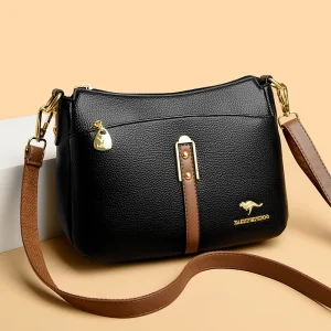 Véritable haute qualité en cuir souple femmes sac à main tendance concepteur femme sac à bandoulière décontracté épaule messager sacs à main 2025