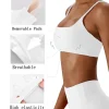soutien gorge de sport croisé en tissu super doux pour femmes, haut de fitness, vêtements de yoga de haute qualité, fitness, course à pied, fitness, yoga b