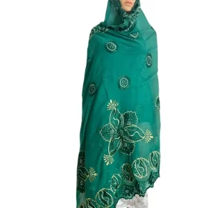 Soft Luxury Scarf High Quality 100% Cotton Dubai African Women Islamic Scarf  pattern Embroidery Chemical Lace Scarf  manycolor