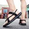 design de mode hommes sandales tongs à la mode double usage pantoufles plates été plage marche wading chaussures pour hommes sandalias hombre