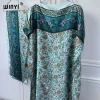winyi robe musulmane pour femmes, abaya africaine, dubaï, col ras du cou, imprimé, kaftan, élégante, longueur maxi, tenue de plage